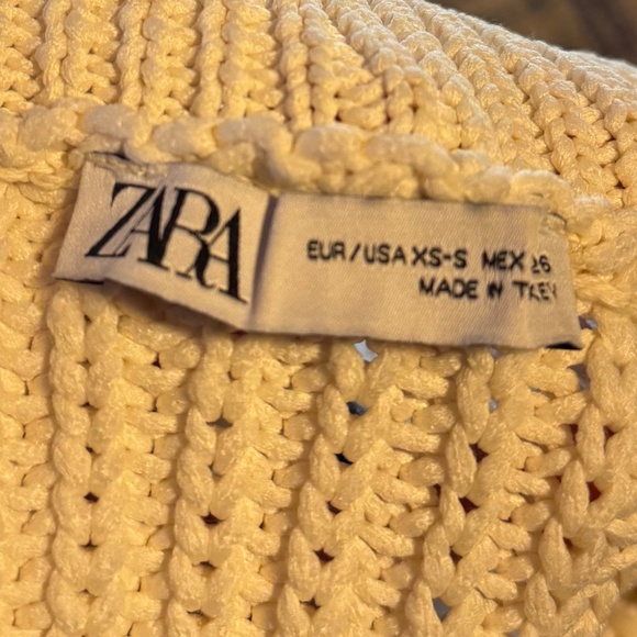 Zara Collared Oversized Stripe Sweater Pullover Black and White - Picture 3 of 3